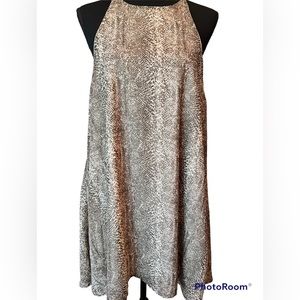 By Together High Neck Halter Style Snake Print A-Line Dress Size M/M